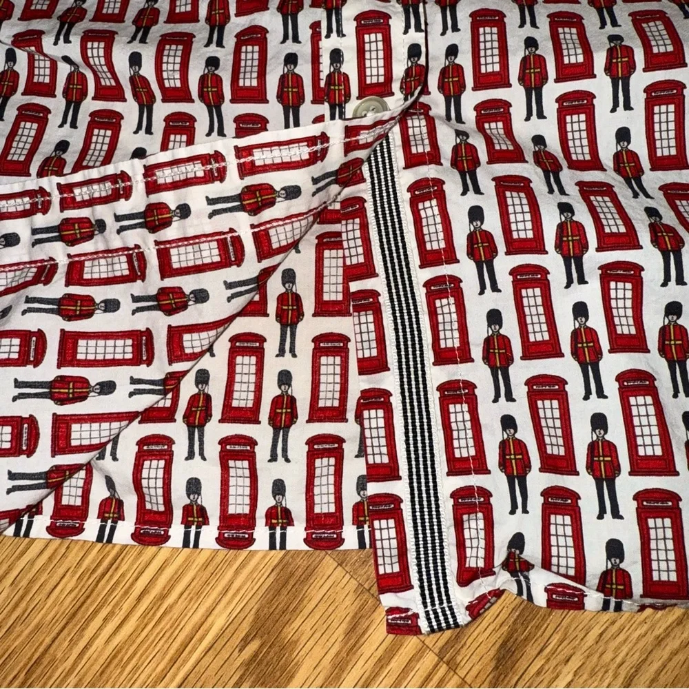 Talbots London Palace Guard Patterned Button Down Shirt size‎ 2X - Picture 6 of 8